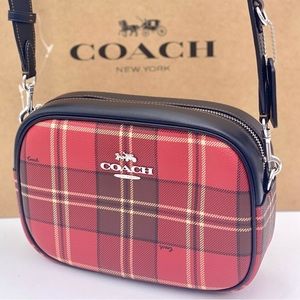 New Coach CC146 Jamie camera bag Tartan plaid.